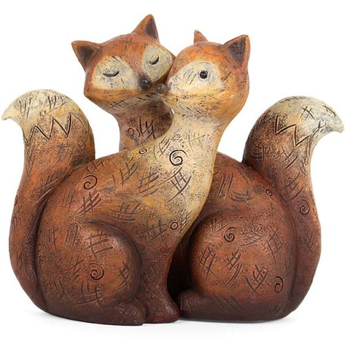 Resin Fox Family figurine, ethically sourced, perfect for display together or separately. Limited stock available.