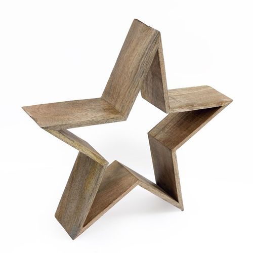 Rustic Wooden Star Decoration adds charm to any home, perfect for focal points or gallery walls. Low stock!