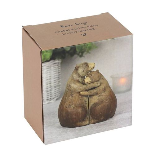 Bear Hug Couple Ornament showcases two bears in a loving embrace, perfect for expressing comfort and love.